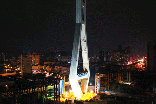 An aerial ballet: Unprecedented bridge tower rotation showcases CSCEC ...