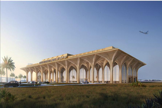 伊拉克纳西里耶国际机场主航站楼钢结构吊装施工正式启动2.jpg