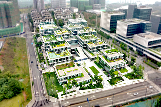 CSCEC builds Chengdu's first nearly zero carbon building
